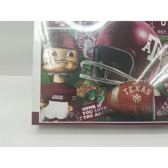 Texas A&M Aggies 500 Piece Puzzle 24"x18" Gig'Em Stadium Helmet Football A4 - Picture 4 of 9